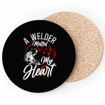 Discover Welder Welding Girlfriend Coasters