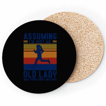 Discover Assuming I'm An Old Lady Running Lovers Coasters