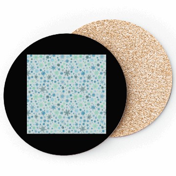 Discover Snowflakes Pattern Colorful Coasters
