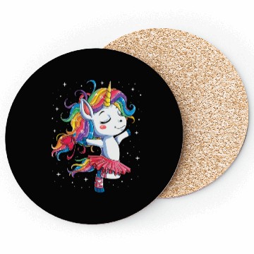 Discover Unicorn Ballet Dancer Coasters