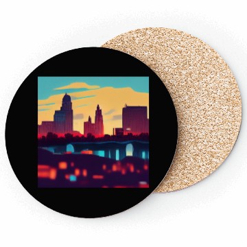 Discover Kansas City comics Coasters
