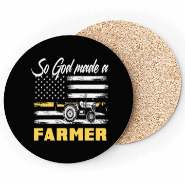 Discover American Flag Agriculture Farmer Coasters