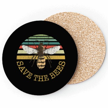 Discover Bee BeeKeeper Save the Bees Apiary Design Coasters