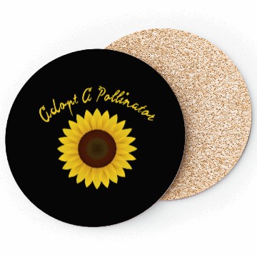Discover Adopt A Pollinator Sunflower Coasters Save The Bees