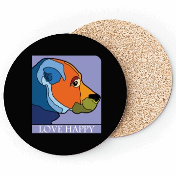 Discover DOG LOVE HAPPY Coasters
