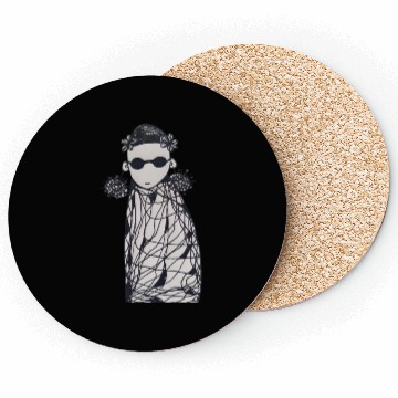 Discover Black flowers ,earrings and sunglasses. Coasters