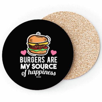 Discover unhealthy delicious fast food burger Coasters