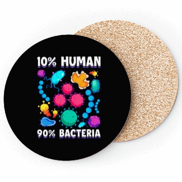 Discover 10 Human 90 Bacteria Biology Science Coasters