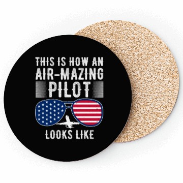 Discover Aircraft Pun Airmazing Pilot - Airline Pilot Coasters