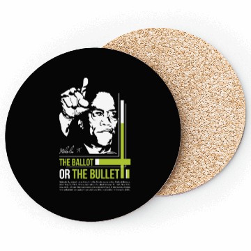 Discover MALCOLM X Education Quote Coasters