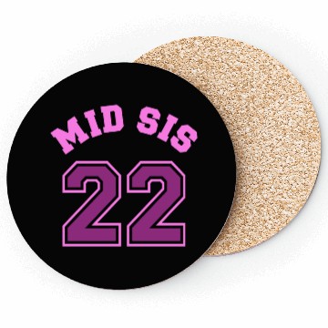Discover Mid Sis 2022 Middle Sister Baby Birth Child Coasters
