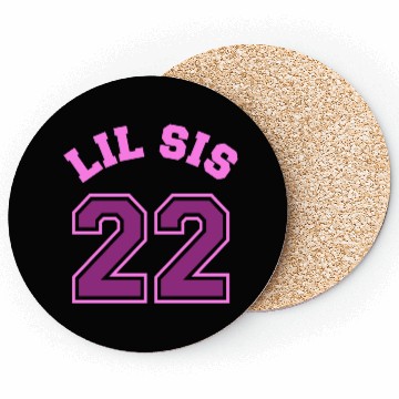 Discover Lil Sis 2022 Little Sister Baby Family Birth Child Coasters