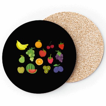 Discover Fruit-based Pattern Design Coasters
