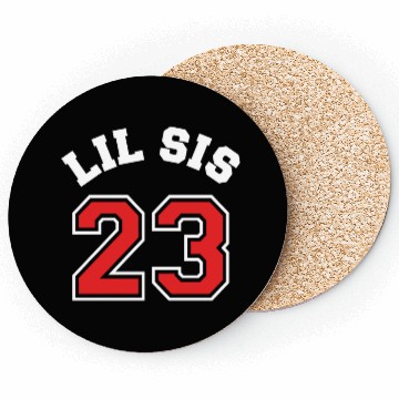 Discover Lil Sis 2023 Little Sister Baby Family Birth Child Coasters