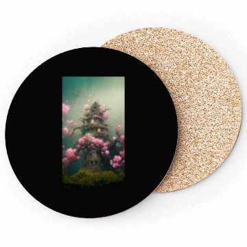 Discover Underwater Sakura Temple Coasters