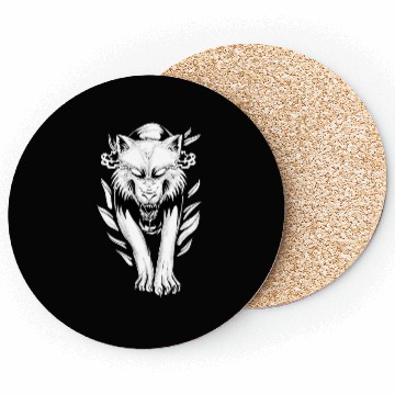 Discover Angry Demon Wolf Coasters