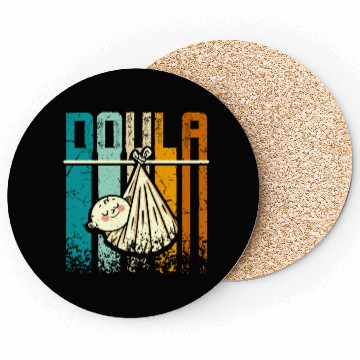 Discover Retro Vintage Doula Coasters