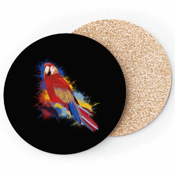 Discover Abstract Parrot Coasters