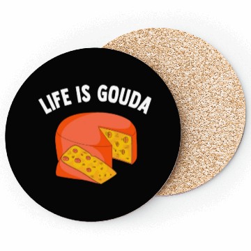 Discover Gouda Cheese Slices charcuterie cheese board Coasters