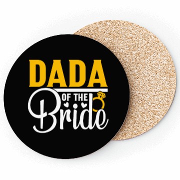 Discover Dada Of The Bride Wedding Party Matching Gift Coasters