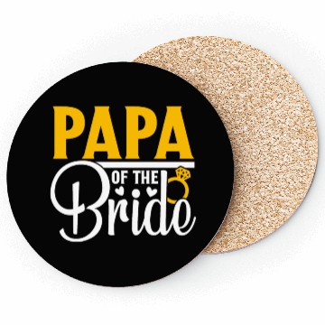 Discover Papa Of The Bride Wedding Party Matching Gift Coasters
