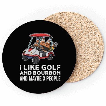 Discover I Like Golf And Bourbon Funny Golf Gift Coasters