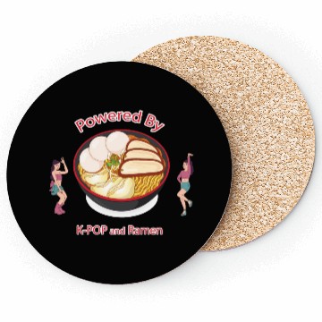 Discover powered by k pop and ramen Coasters