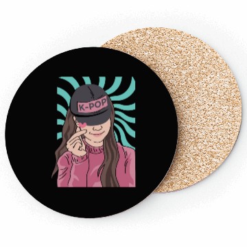 Discover K-POP Fanatic Korean or Asian Gift Coasters
