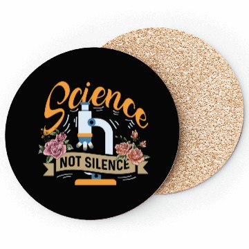 Discover Science not Silence Medical Student Gift Coasters