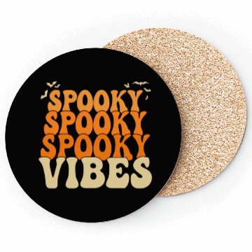Discover Retro Spooky Vibes Halloween Coasters
