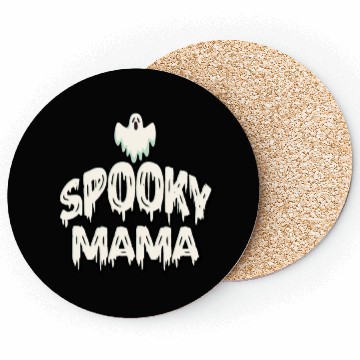 Discover Spooky Mama Halloween Ghost Mom Coasters