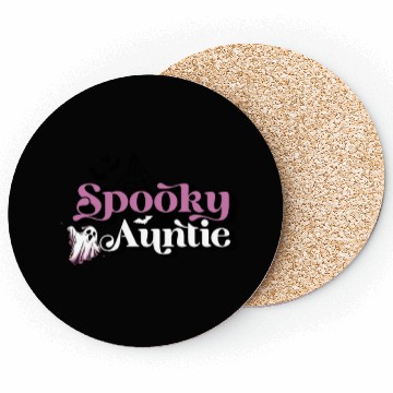 Discover Cute Spooky Auntie Halloween Aunt Coasters