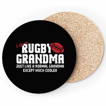 Discover Rugby Grandma Coasters