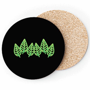 Discover Leaves pattern leaf icon nature green Coasters