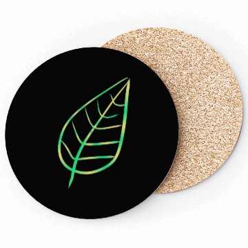 Discover leaf icon nature green Coasters