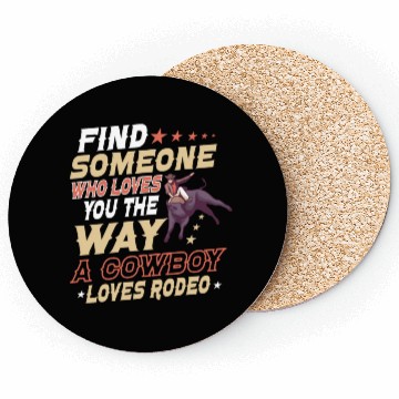 Discover Rodeo Bull Riding Livestock Show Farmer Cattle Coasters