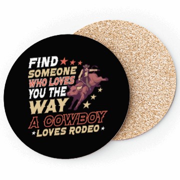 Discover Rodeo Bull Riding Livestock Show Farmer Cattle Coasters