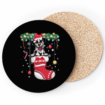 Discover Dalmatian Dog Lover Christmas - Dog Christmas Stoc Coasters