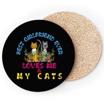 Discover cats & girlfriend Coasters