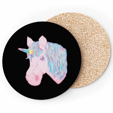 Discover kawaii rainbow unicorn Coasters