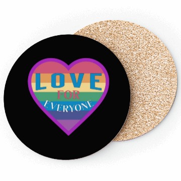 Discover Heart rainbow unisex love for everyone Coasters