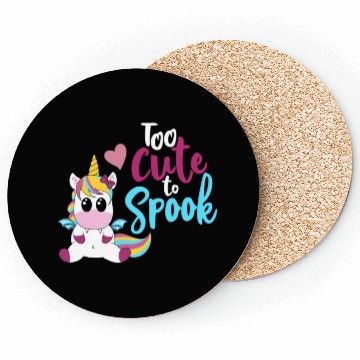 Discover Bat Unicorn - Too cute to spook Coasters