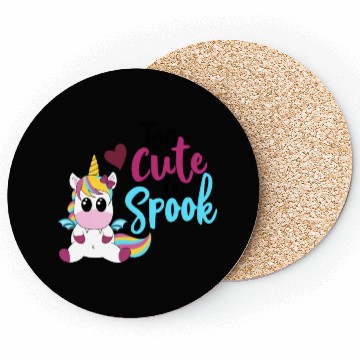 Discover Bat Unicorn - Too cute to spook Coasters