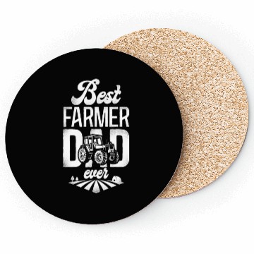 Discover Farming Farmer Dad Father Tractor Coasters