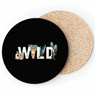 Discover Wild Animals Cat Eagle Monkey Deer Coasters