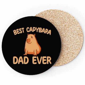 Discover Best Capybara Dad Ever Coasters