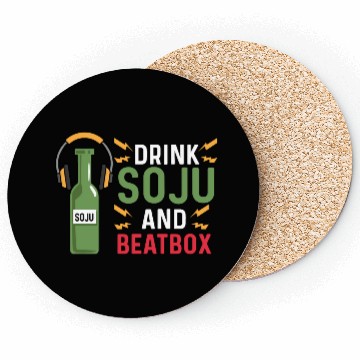 Discover Beer and Beatbox Party-goer Gift Coasters