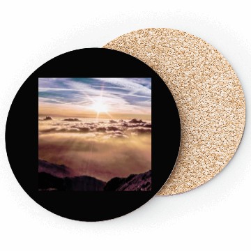 Discover dark blue ocean waves storm fantasy Coasters