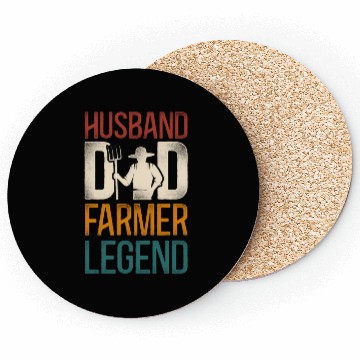 Discover Farming Farmer Dad Father Tractor Coasters