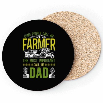 Discover Farming Farmer Dad Father Tractor Coasters
